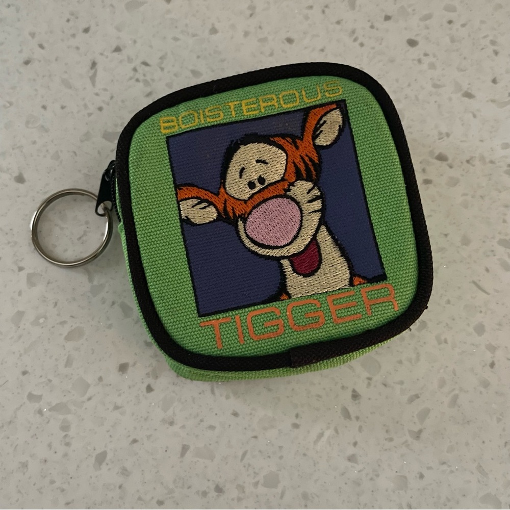 Vintage Tigger Boisterous Mini Zip Bag Keychain Backpack Winnie the Pooh